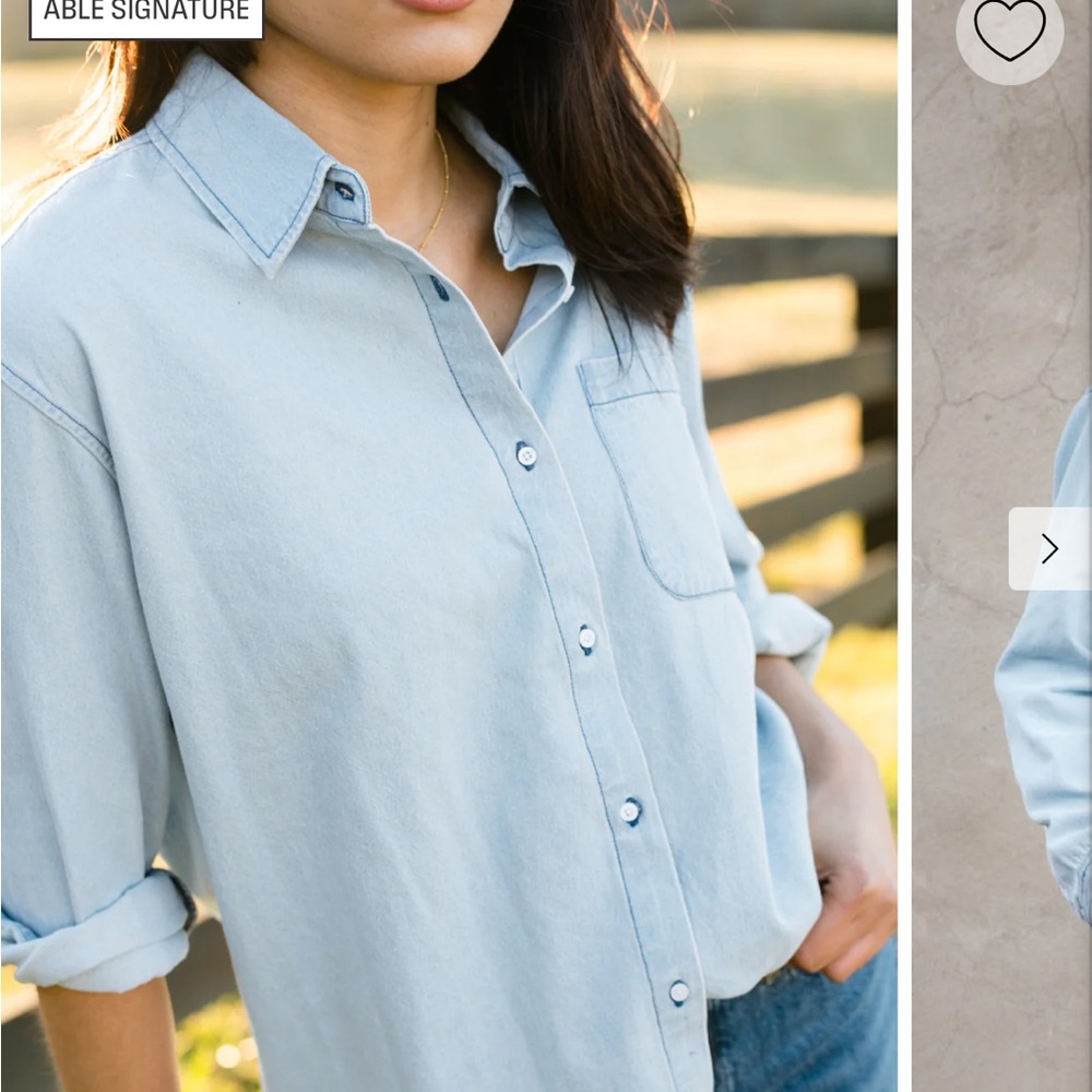 Harris Oversized Denim Shirt by Able